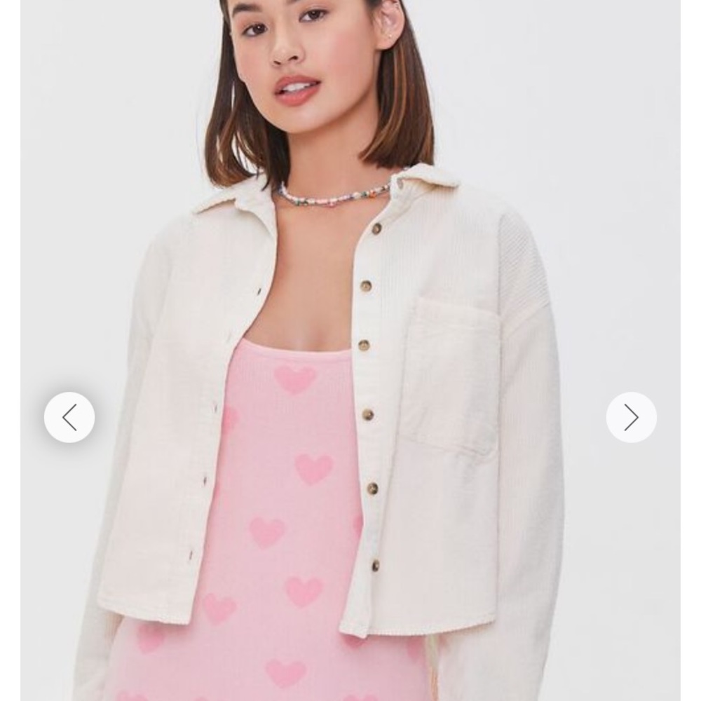 Cropped Corduroy Jacket